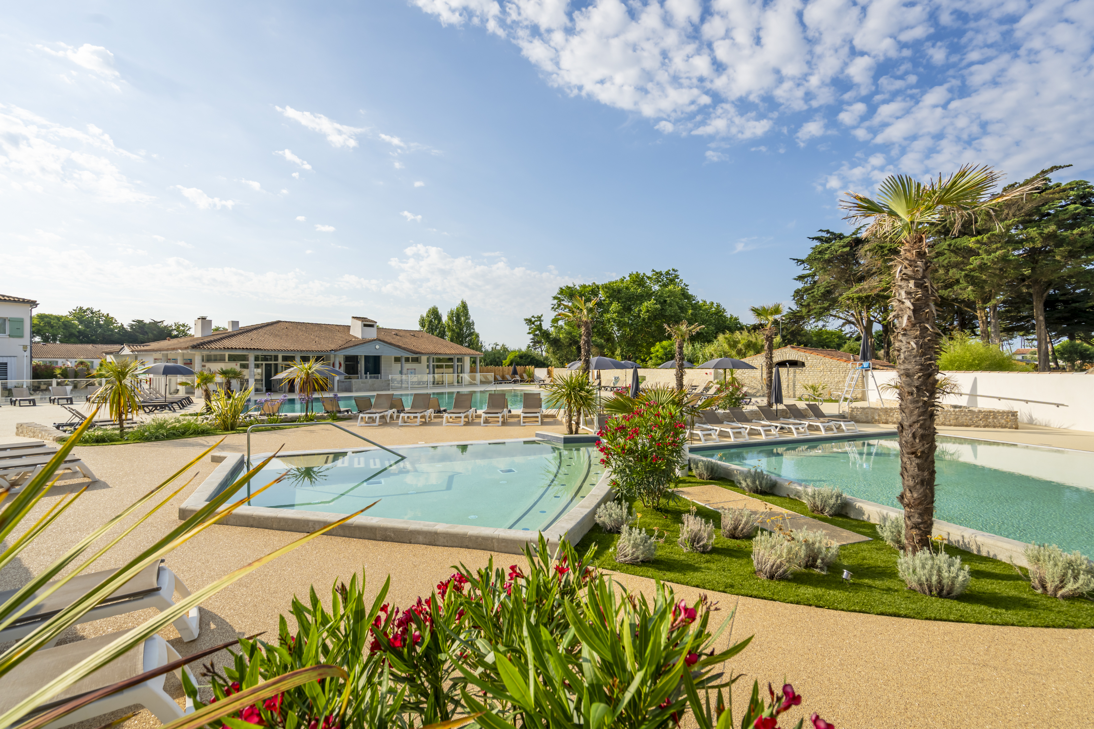 Parc aquatique chauffé camping Île-de-Ré