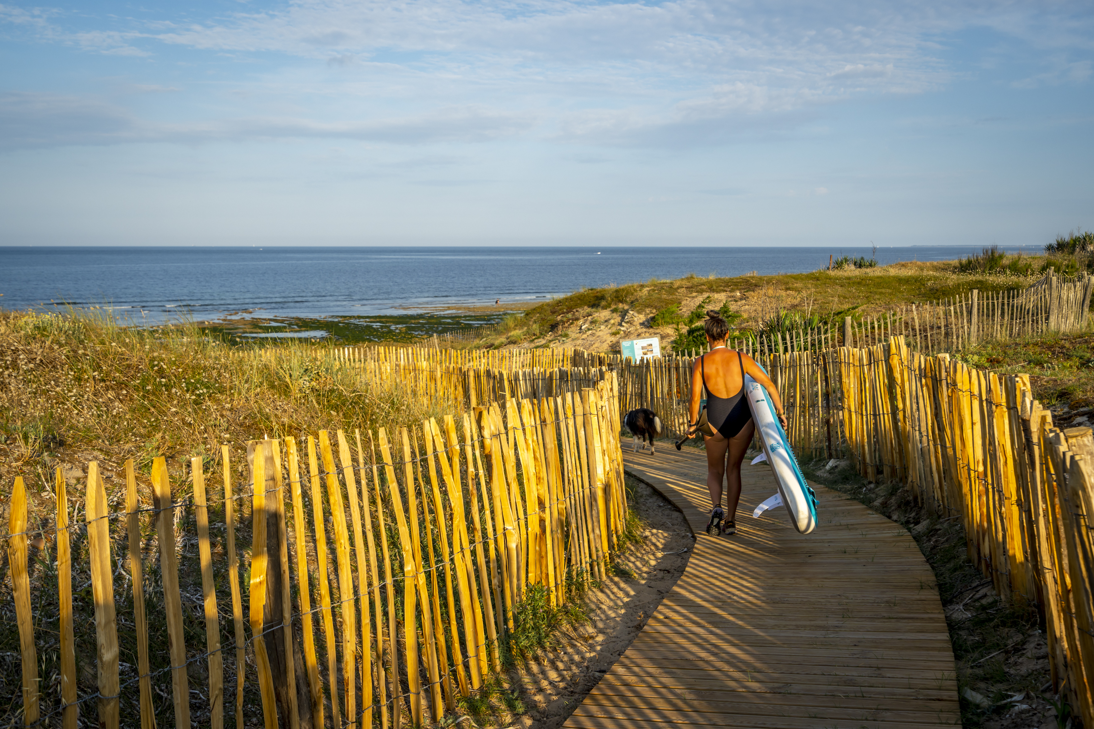 Camping, accès à la plage sur l'île de Ré